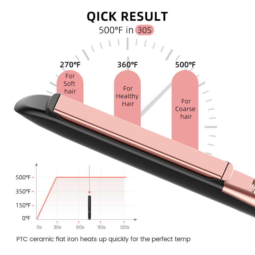 Ionic Hair Straightener Curler Keratin Treatment Hair Flat Irons for Frizzy Hair Recovers Damage Straightening Iron