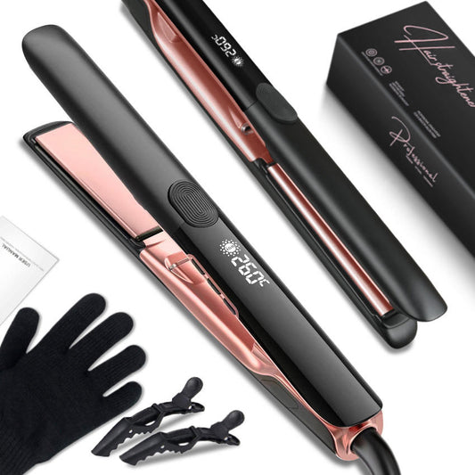 Ionic Hair Straightener Curler Keratin Treatment Hair Flat Irons for Frizzy Hair Recovers Damage Straightening Iron